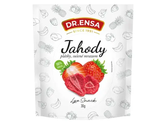 Dr. Ensa Jahody lyofilizované plátky, 30 g
