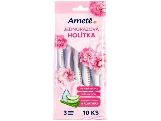 Ameté jednorázová holítka 3 břity 10 ks