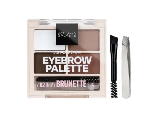 Gabriella Salvete Eyebrow Palette paletka očních stínů 02 In My Brunette Era 4,8 g