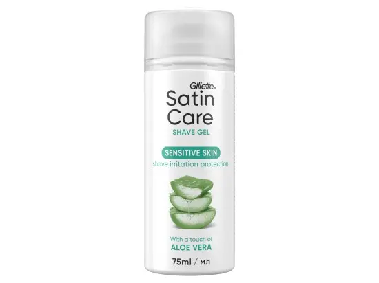 Gillette Satin Care dámský gel na holení Aloe Vera 75 ml