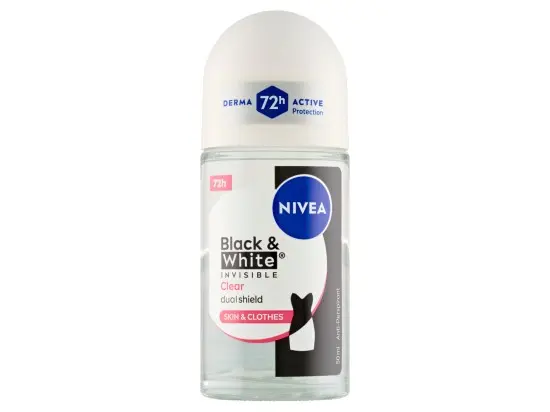 Nivea Invisible for Black & White Clear antiperspirant roll-on 50 ml
