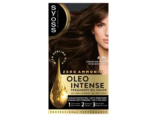 Syoss Barva na vlasy Oleo Intense 4-86 čokoládově hnědá