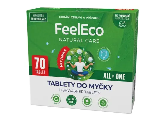 FeelEco tablety do myčky All in One 70 ks