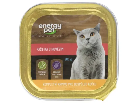 Energy Pet paštika pro kočky hovězí 90 g