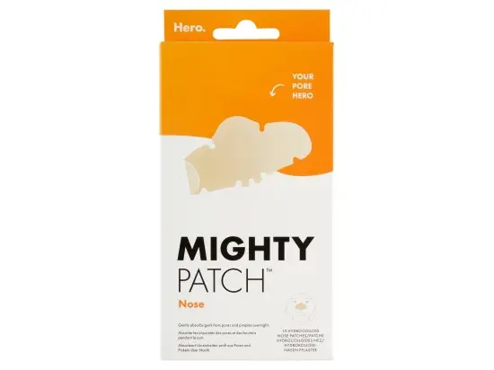 Hero Mighty Patch hydrokoloidní náplasti na nos 91 mm x 48 mm 10 ks