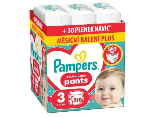 Pampers Active Baby Pants, vel. 3, 210 ks