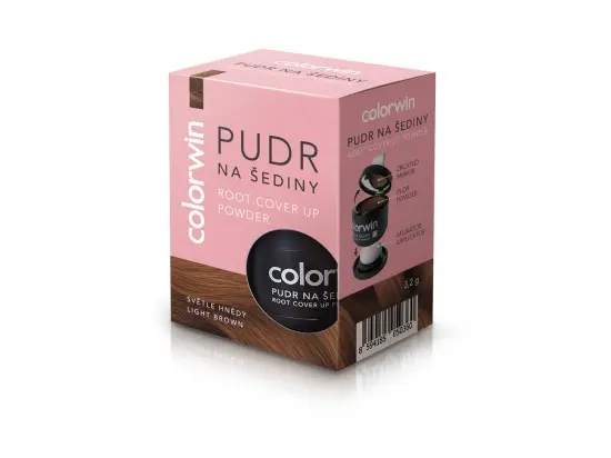 Colorwin pudr 3,2g na šediny sv hnědý