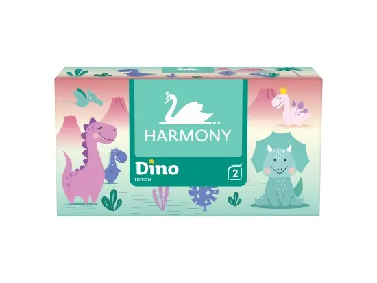 Harmony Dino kosmetické utěrky 2 vrstvy 150 ks