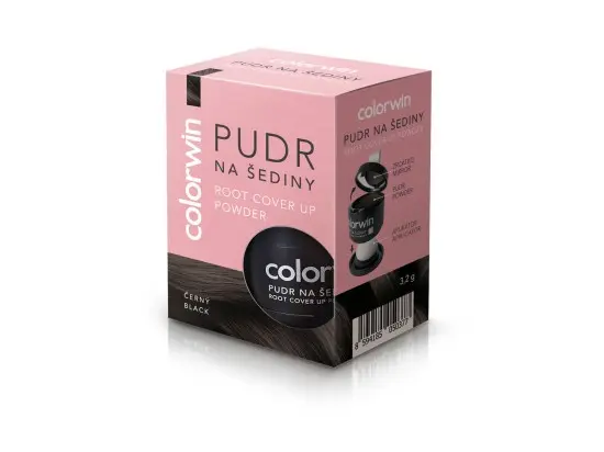 Colorwin pudr 3,2g na šediny černý