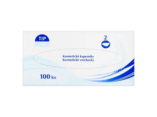 Tip Line kosmetické kapesníky 2vrstvé 100 ks