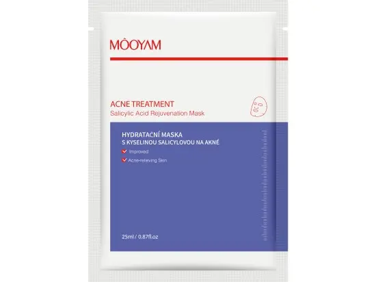 Mooyam hydratační pleťová maska s kyselinou salicylovou proti akné 25 ml