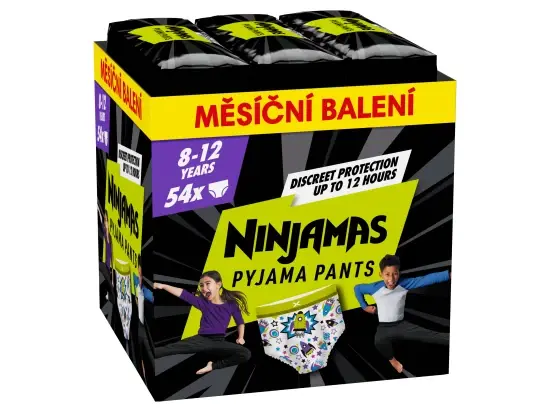 Ninjamas Pyjama Pants Kosmické lodě, 8 Let, 27kg-43kg, 54 ks