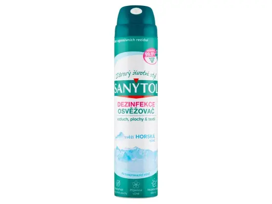 Sanytol dezinfekční osvěžovač vzduchu na povrchy a textil, hory, 300 ml