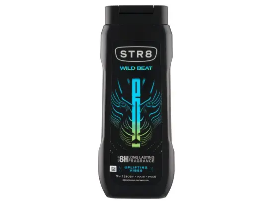 STR8 Wild Beat osvěžující sprchový gel 3v1 400 ml