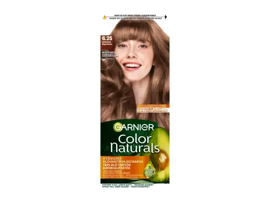Garnier Color Naturals permanentní barva na vlasy 6.25 Světlá ledová mahagonová, 60+40+12 ml
