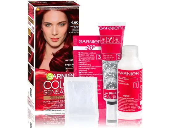 Garnier Barva na vlasy Color Sensation 4.60 intenzivní tmavě červená