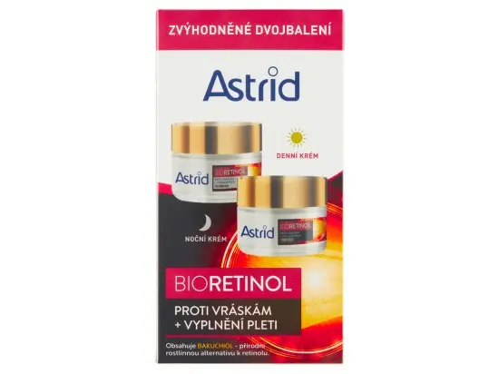 Astrid Bioretinol denní a noční pleťový krém proti vráskám 2 x 50 ml