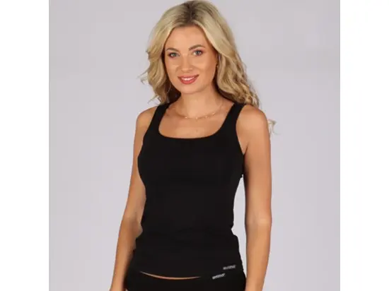 Evona dámský top se širokými ramínky černý, velikost XXL