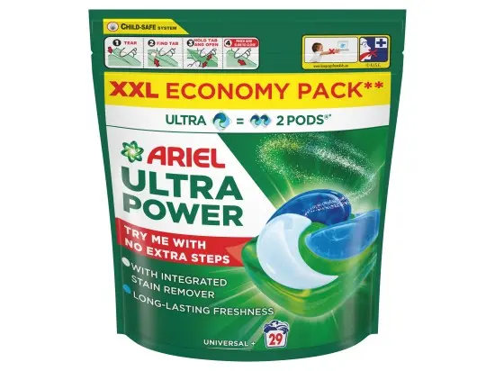 Ariel Ultra Power Pods Universal+ kapsle na praní 29 PD