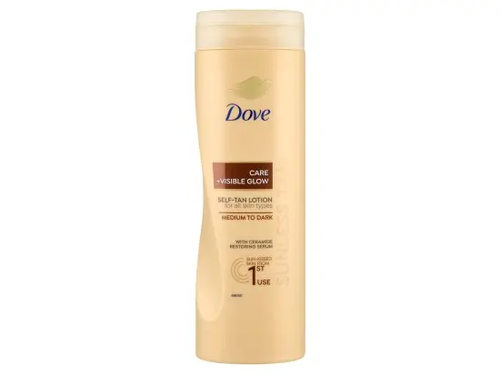 Dove Samoopalovací mléko Care&Glow Medium to Dark 400 ml