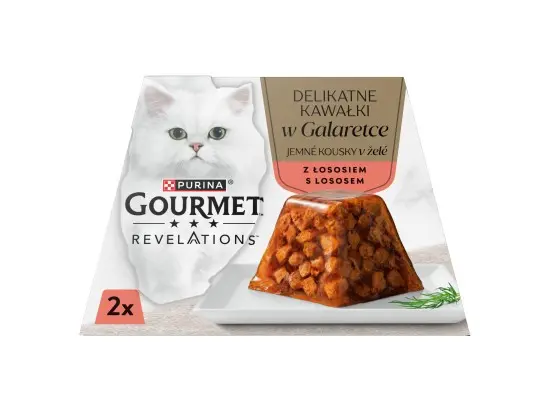 Gourmet Revelations pro kočky losos v želé 2 x 57 g