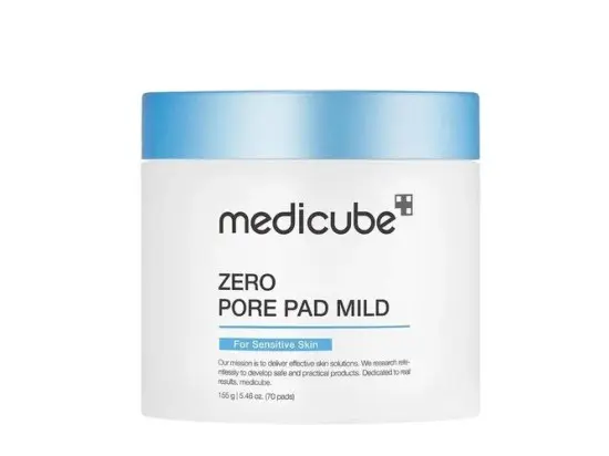 Medicube Zero Pore Pad Mild čisticí tampony na pleť pro minimalizaci pórů jemné 70 ks