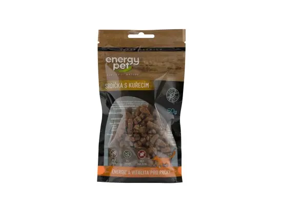 Energy Pet pamlsky kočka srdce 50g kuře