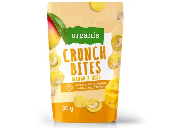 Organis CRUNCH BITES mango & kešu 30 g