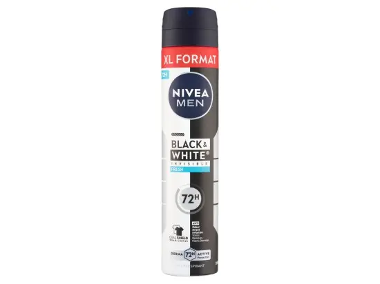 Nivea Men Black & White Invisible Fresh sprej antiperspirant 200 ml