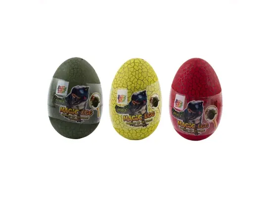 Dino Magic Egg - kouzelné vejce s 3D překvapením a cukrovinkou - mix variant 10 g