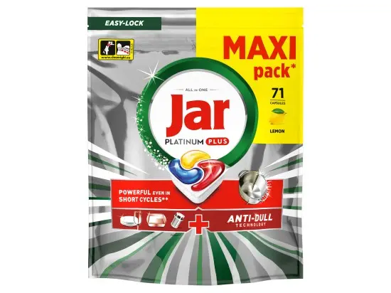 Jar Platinum Plus Lemon kapsle do myčky 71 ks