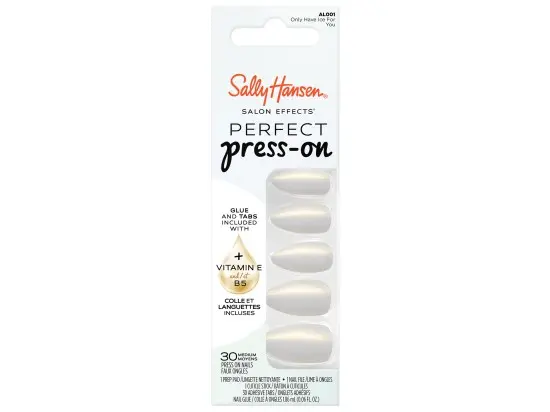 Sally Hansen Press On Nails Only Have Ice umělé nehty 30 ks