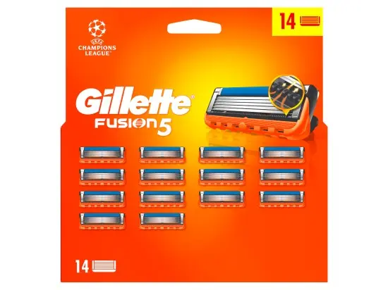 Gillette Fusion5 náhradní holicí hlavice pro muže 14 ks