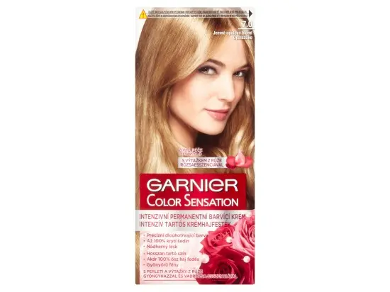 Garnier Color Sensation permanentní barva na vlasy 7.0 jemná opálová blond,60+40+10 ml