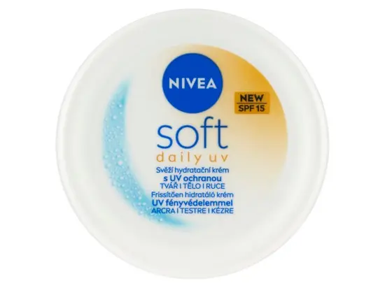 Nivea Soft svěží hydratační krém s UV ochranou OF15 100 ml