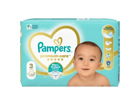 Pampers Pleny Premium Care, 6–10 kg, vel. 3 40 ks 40 ks