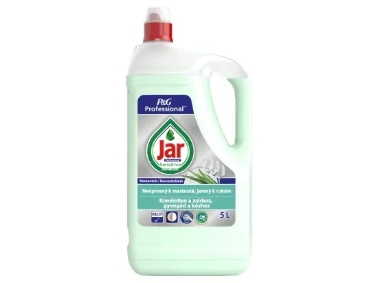 Prostředek na nádobí Jar - sensitive, Aloe Vera, 5 l