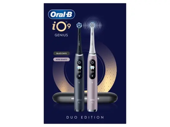 Oral-B iO 9 elektrické zubní kartáčky černý a růžový