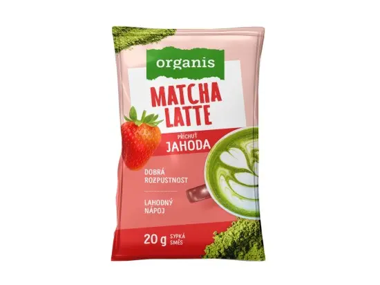 Organis Matcha Latte jahoda 20 g