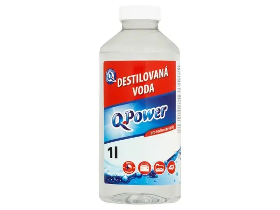 Q power Destilovaná voda pro technické účely 1 l