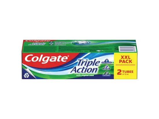 Colgate Triple Action Original zubní pasta DUOPACK 2 x 75 ml