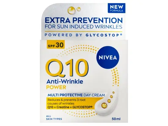 NIVEA Q10 Power Zpevňující denní krém proti vráskám OF 30 50 ml