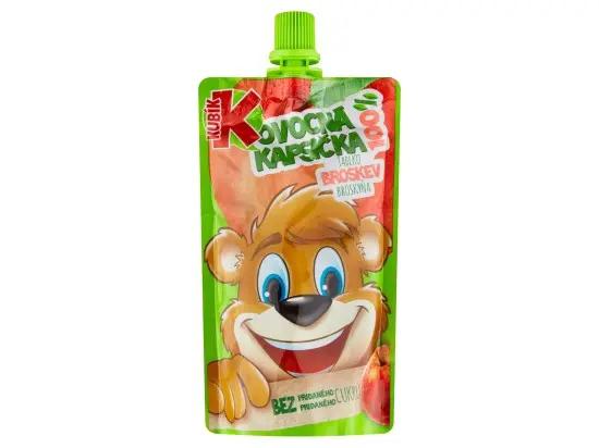 Kubík 100% ovocná kapsička jablko-BROSKEV 100 g