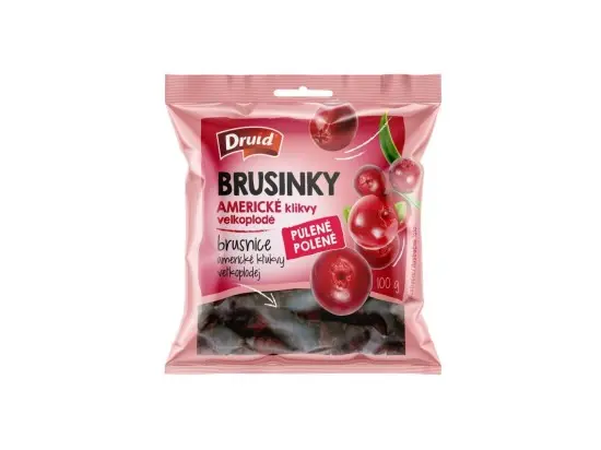 Druid brusinky americké, klikvy velkoplodé – půlené 100 g
