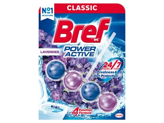 WC blok Bref Deluxe - levandule, 50 g