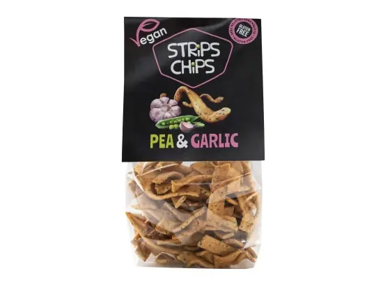 Strips Chips hrachové s česnekem 80 g