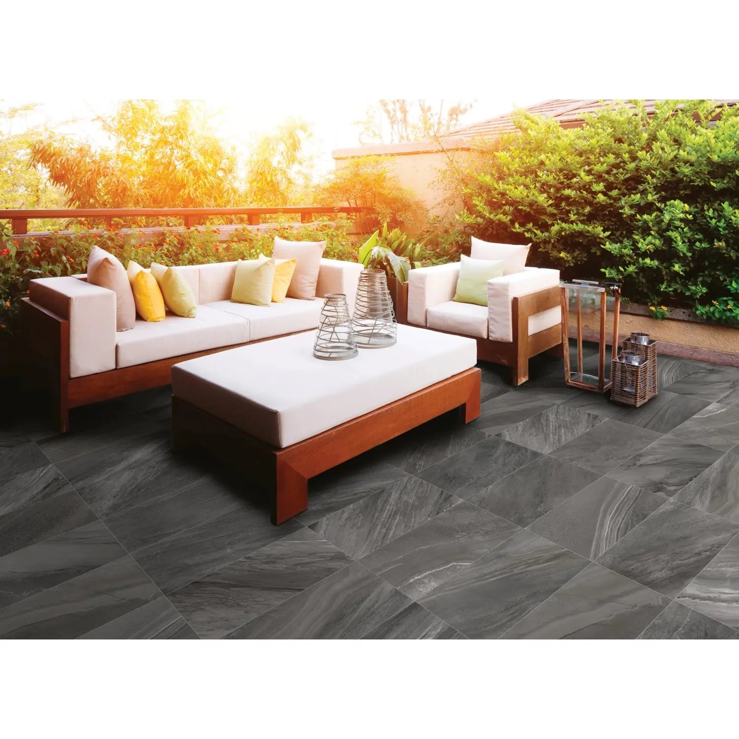 Ceramiche Serra Dlažba North Stone Antracite 31 x 62 cm