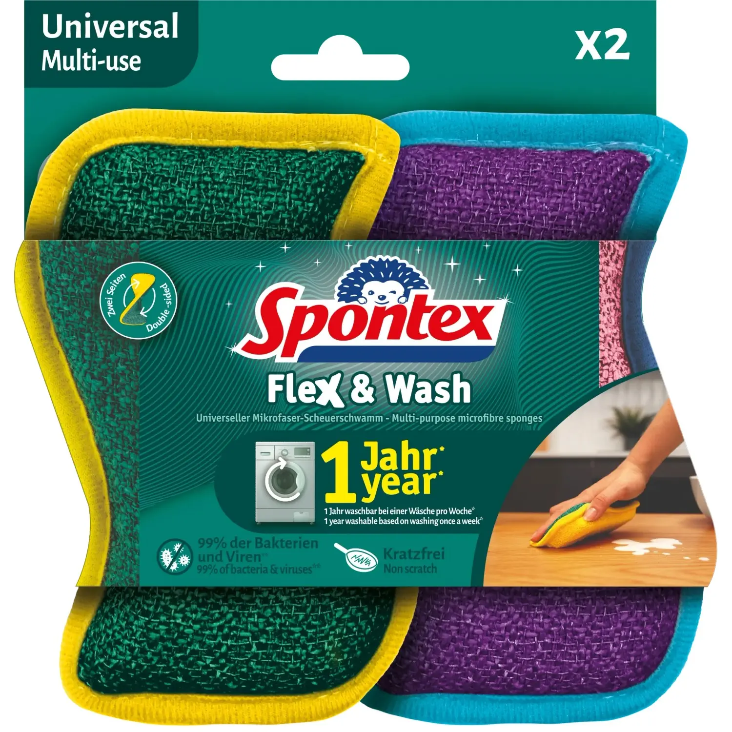 houba 2ks Flex&Wasch, tvar., kuch., SPONTEX