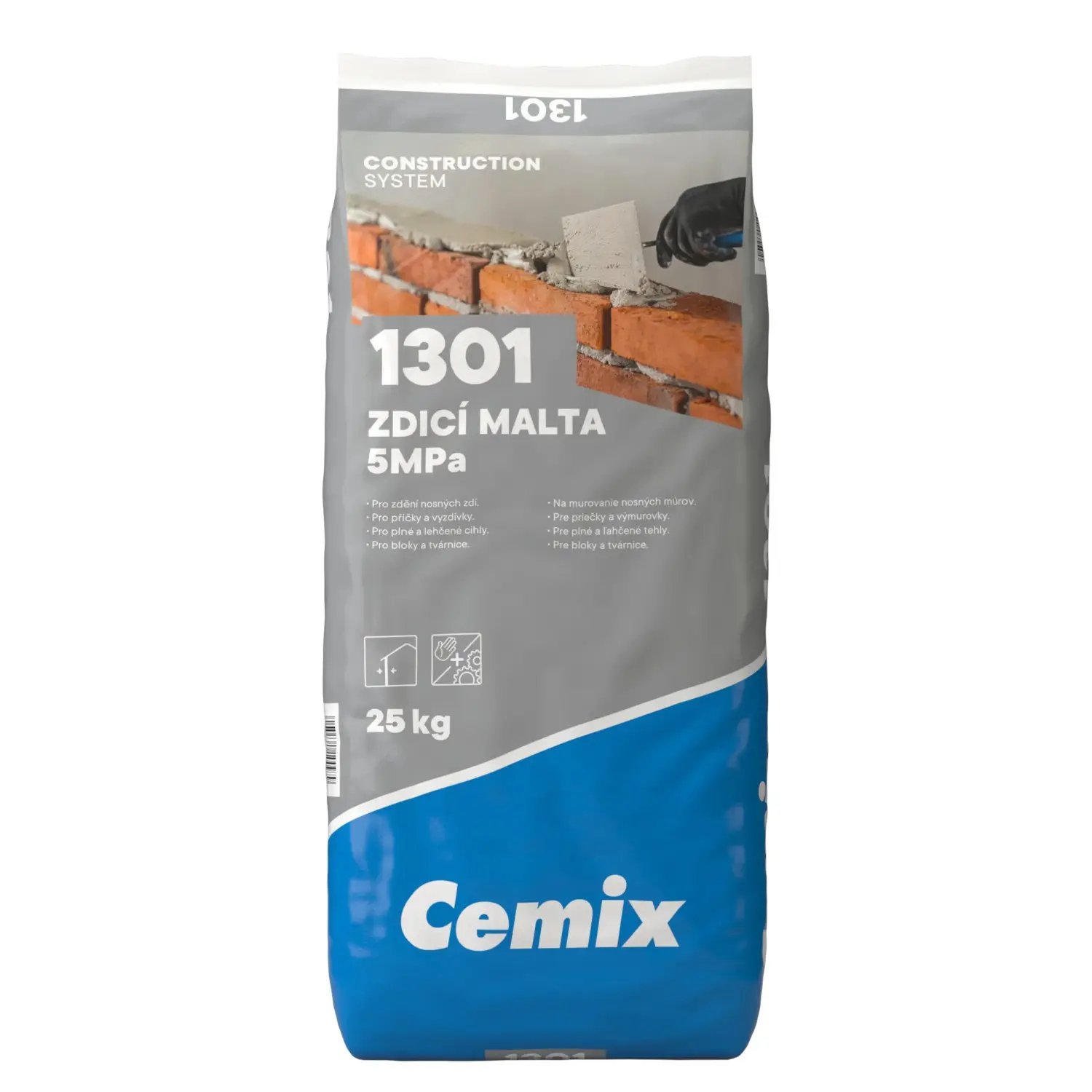 Cemix 1301 Zdicí malta 5 Mpa 25 kg (PE)