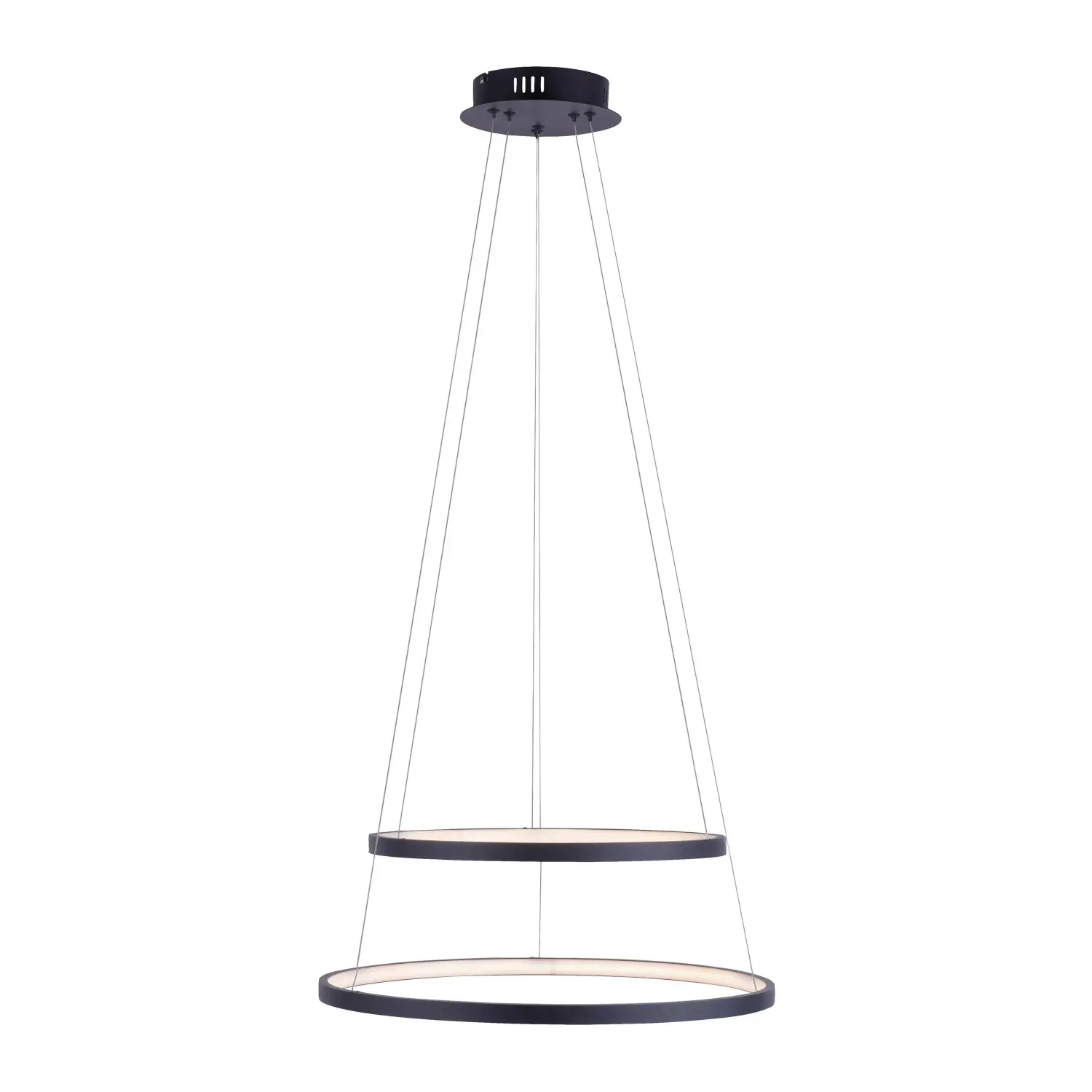 LD 11525-13 CIRCLE LED závěsné svítidlo, antracit, kruhové, moderní design SimplyDim 3000K - LEUCHTEN DIREKT / JUST LIGHT